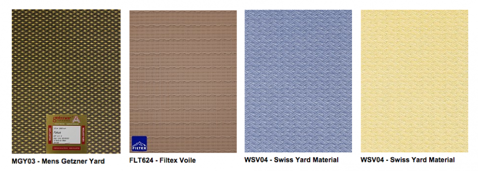 A selection of Men's Swiss Voile from Empire Textiles